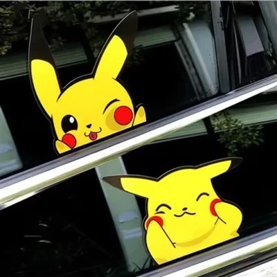 Adesivi per auto Pikachu dei cartoni animati