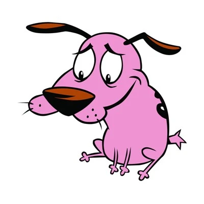 Decalcomanie per cani scherzo rosa dei cartoni animati