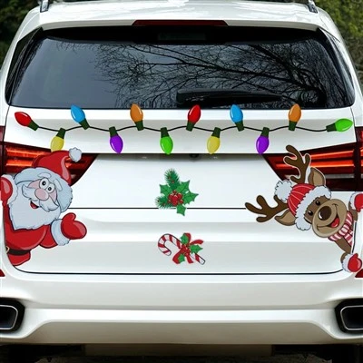 Magneti del frigorifero magnetico dell'adesivo per auto di Natale