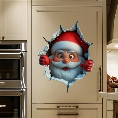 Adesivo per la parete di Babbo Natale creativa di Natale