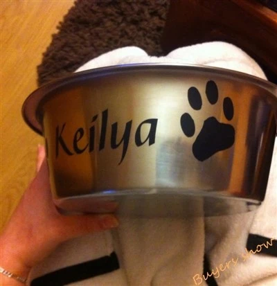 Decalcomanie del nome di cane / gatto personalizzato