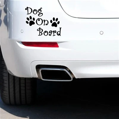 Cane a bordo di carico adesivo pawprint