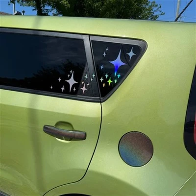 Stars Adesivi per il corpo dei finestrini delle auto olografiche