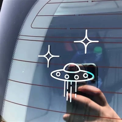 ET11361# UFO Space Alien Vinil Decals
