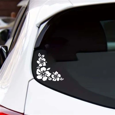 Et11360# vibrante fiore di hibiscus s''icker