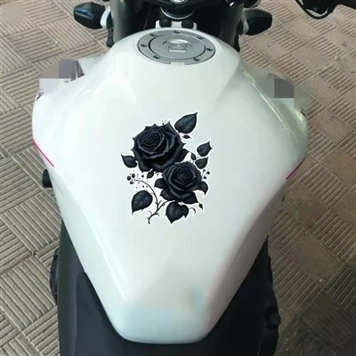 Adesivo rosa nera
