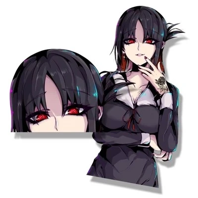 Stampa riflettente adesivi per auto anime personalizzate