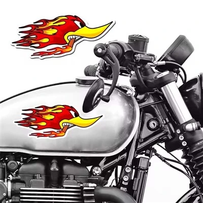 Adesivi per moto per anatra fiamma per moto