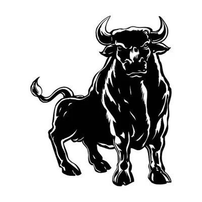 Bull spagnolo Mighty Styling Vinyl Cool Auto Adesivo
