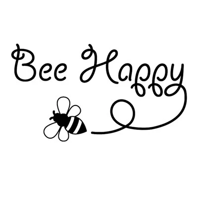 Etie bee happy design art auto adesivo per auto