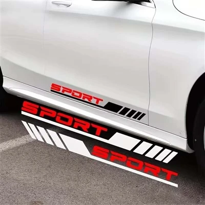 Elegante adesivi a strisce diagonali sportive
