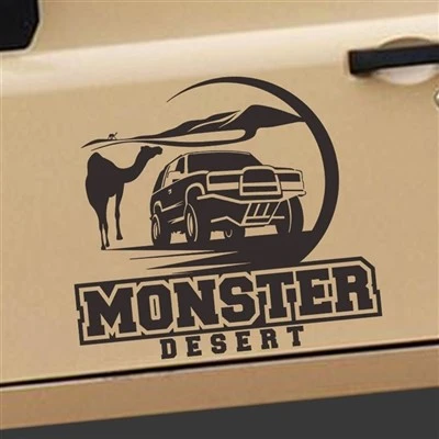 Adesivo per auto, stile deserto del Sahara