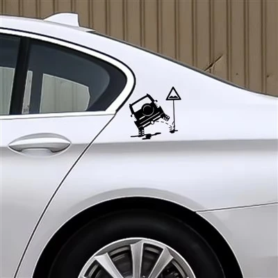 Jeep fa pipì adesivi per auto