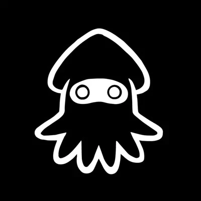 Decalcomanie dei cartoni animati di piccoli calamari