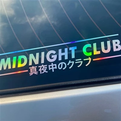 Midnight Club Vinyl Decal JDM Window Adesivo