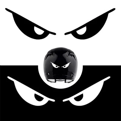 Casco motociclistico Eye Evil Eyes Shape Body Sticker