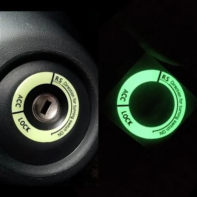 Adesivi per l'accensione per auto luminosa notturna