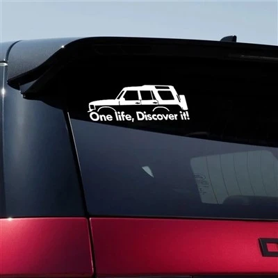 Una vita scoprila adesivo per finestre dell'auto
