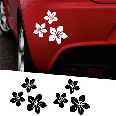 Graziosi adesivi per auto con grafica floreale