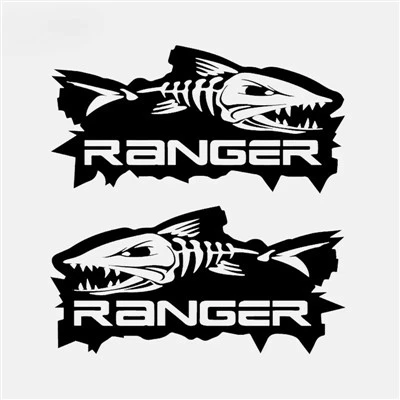 Ranger pesce ute coppia grandi adesivi per auto da pesca