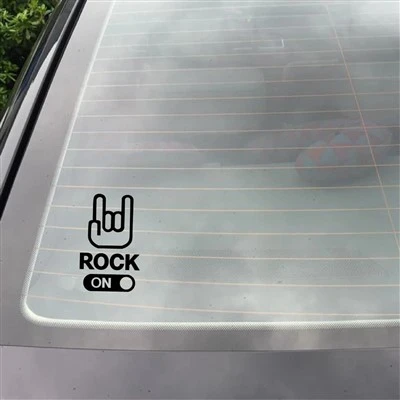 Decalcomanie di rock rock rock on auto