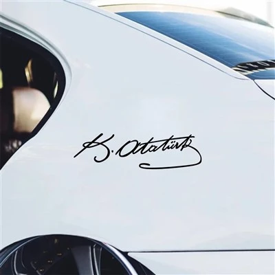 Signature Ataturk Creative Auto Sticker Schermata in vinile
