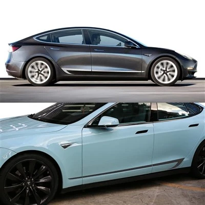 Tesla Model 3 Adesivi del lato porta
