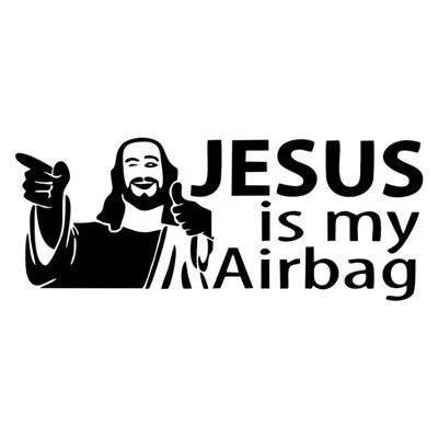 Gesù è il mio adesivo in vinile personalizzato dell'airbag