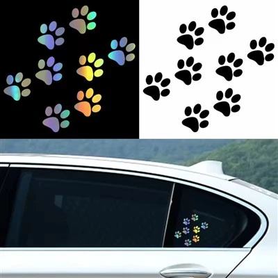 Adesivo di stampa della zampa per gatto per auto
