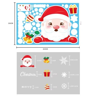 Decal di finestrini per auto di Natale divertenti in vinile