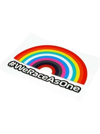 Corriamo come un unico adesivo arcobaleno