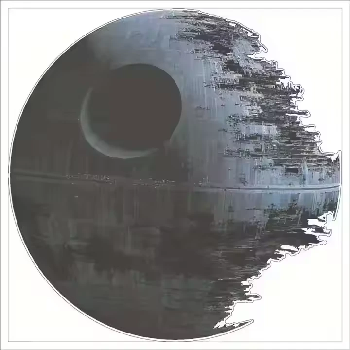 Decalcomanie artistiche della morte per murale starwars
