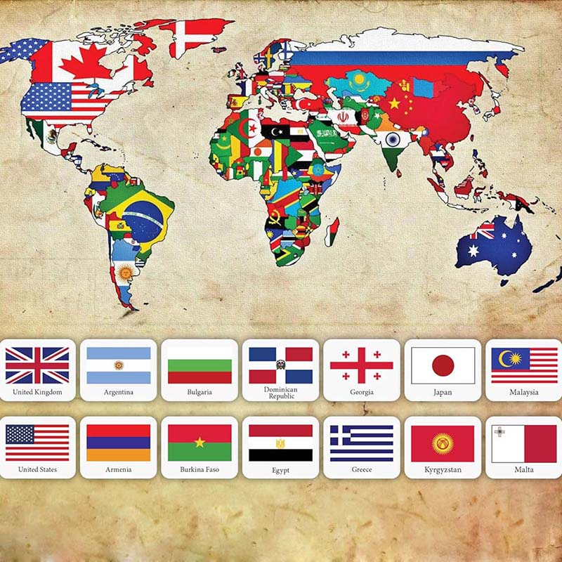 Decalcomania della bandiera nazionale degli studenti