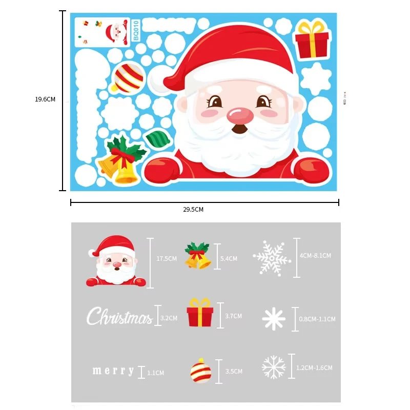 Decal di finestrini per auto di Natale divertenti in vinile